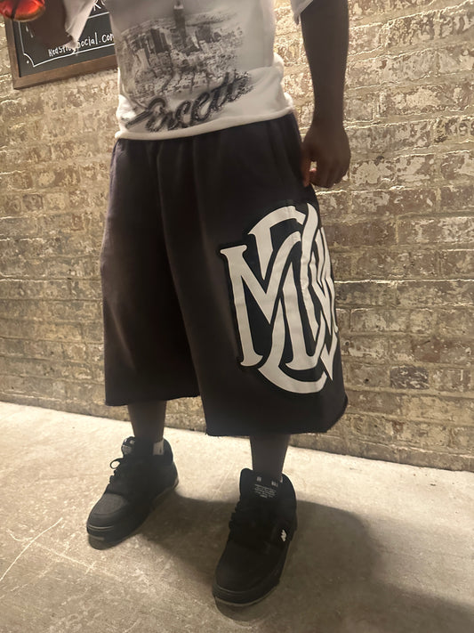 Black MDCW 3/4 shorts