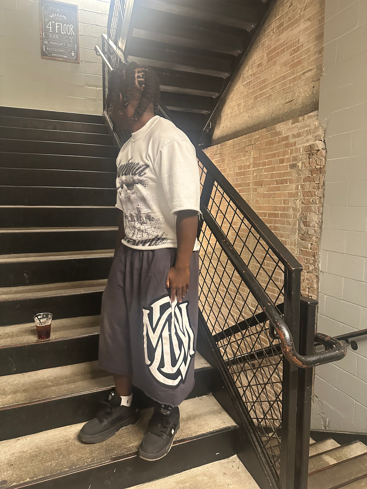 Black MDCW 3/4 shorts